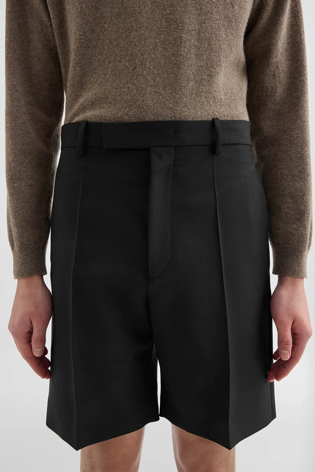 Wool Canvas Shorts