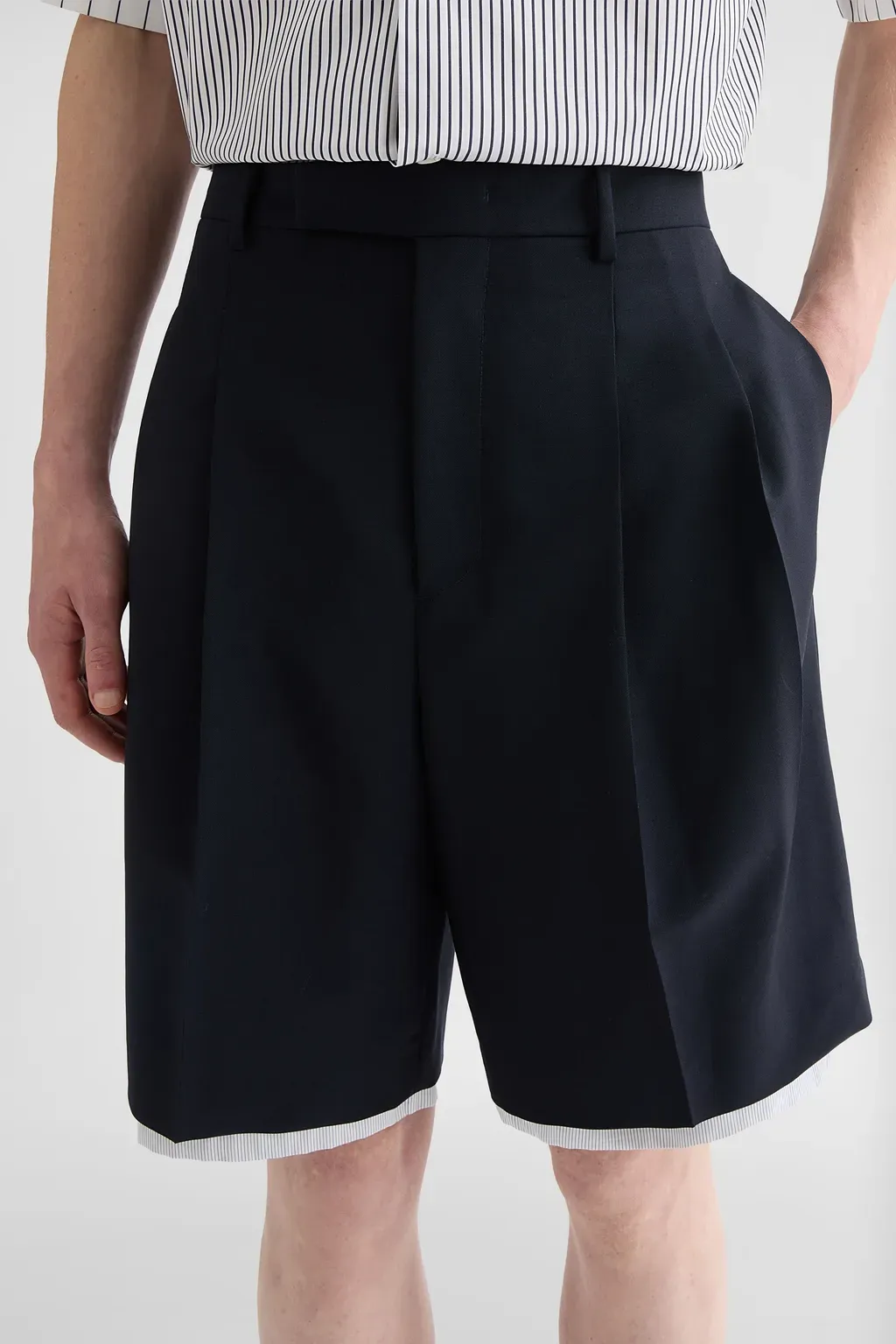 Wool Canvas Shorts