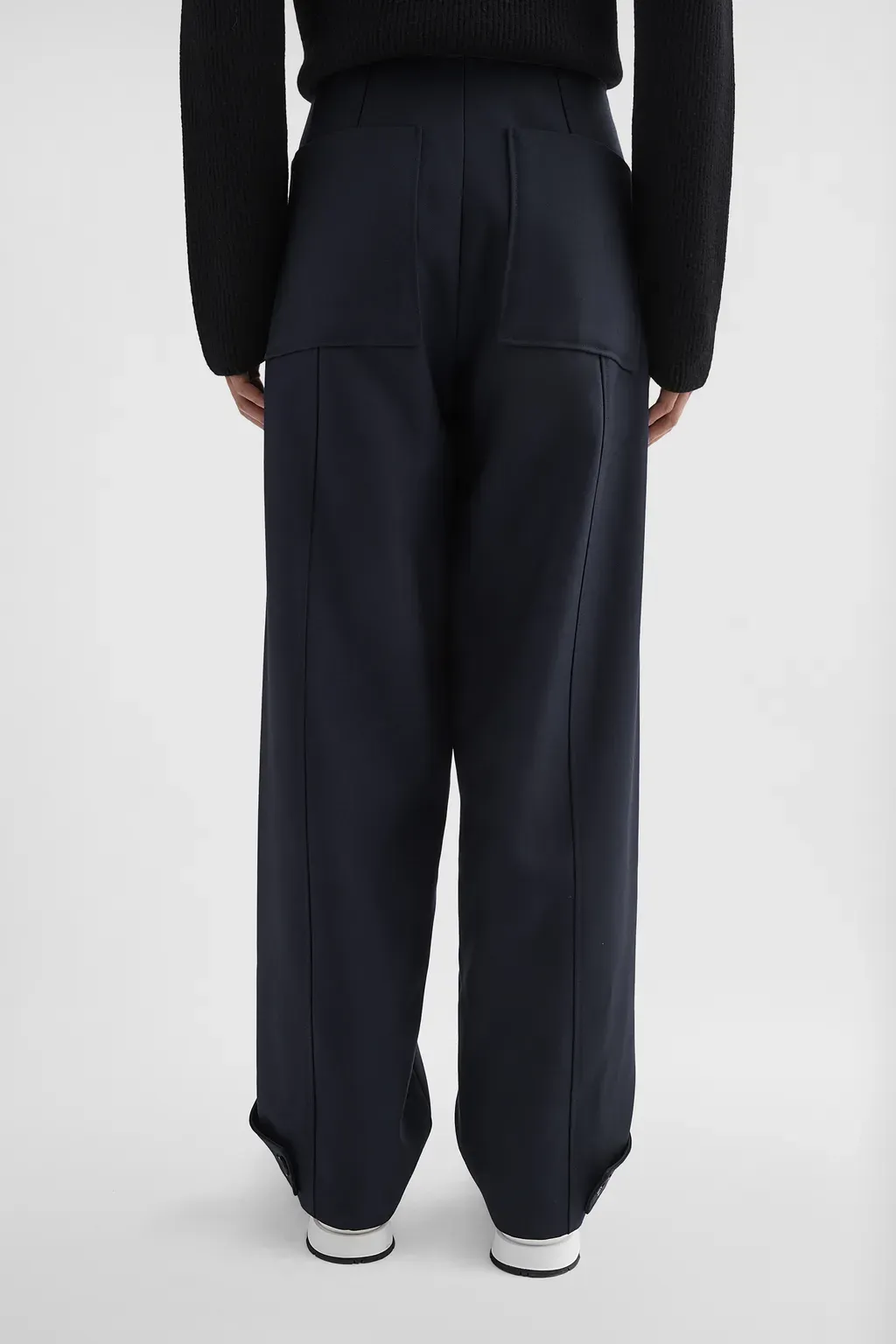 Wool Gabardine Tailored Trousers