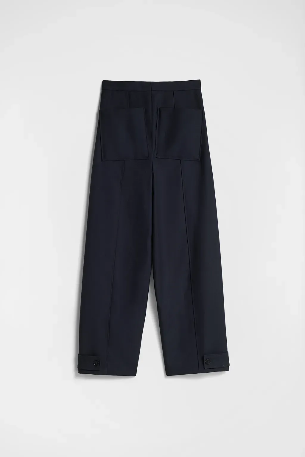 Wool Gabardine Tailored Trousers
