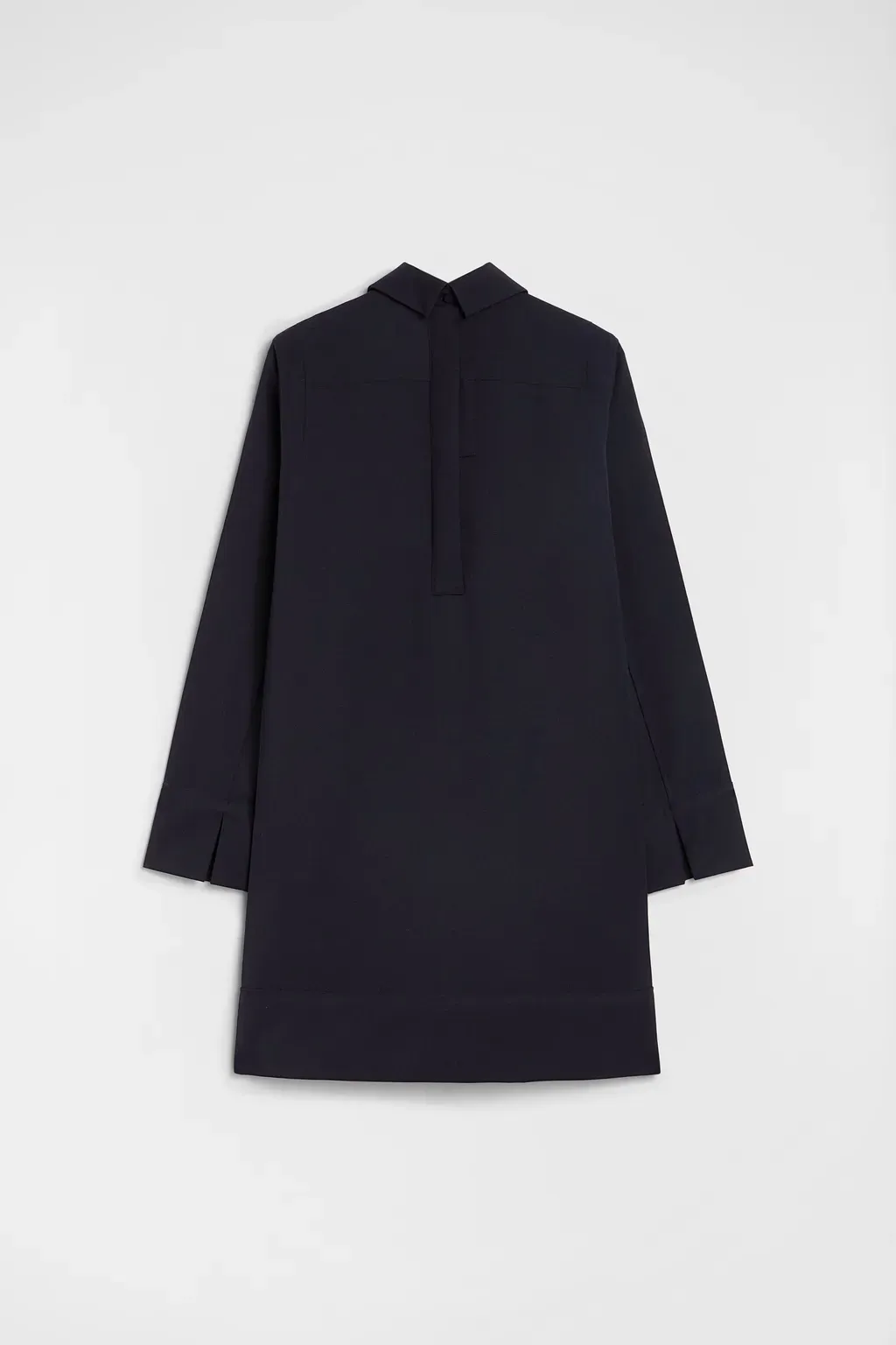 Wool Gabardine Shirt Dress