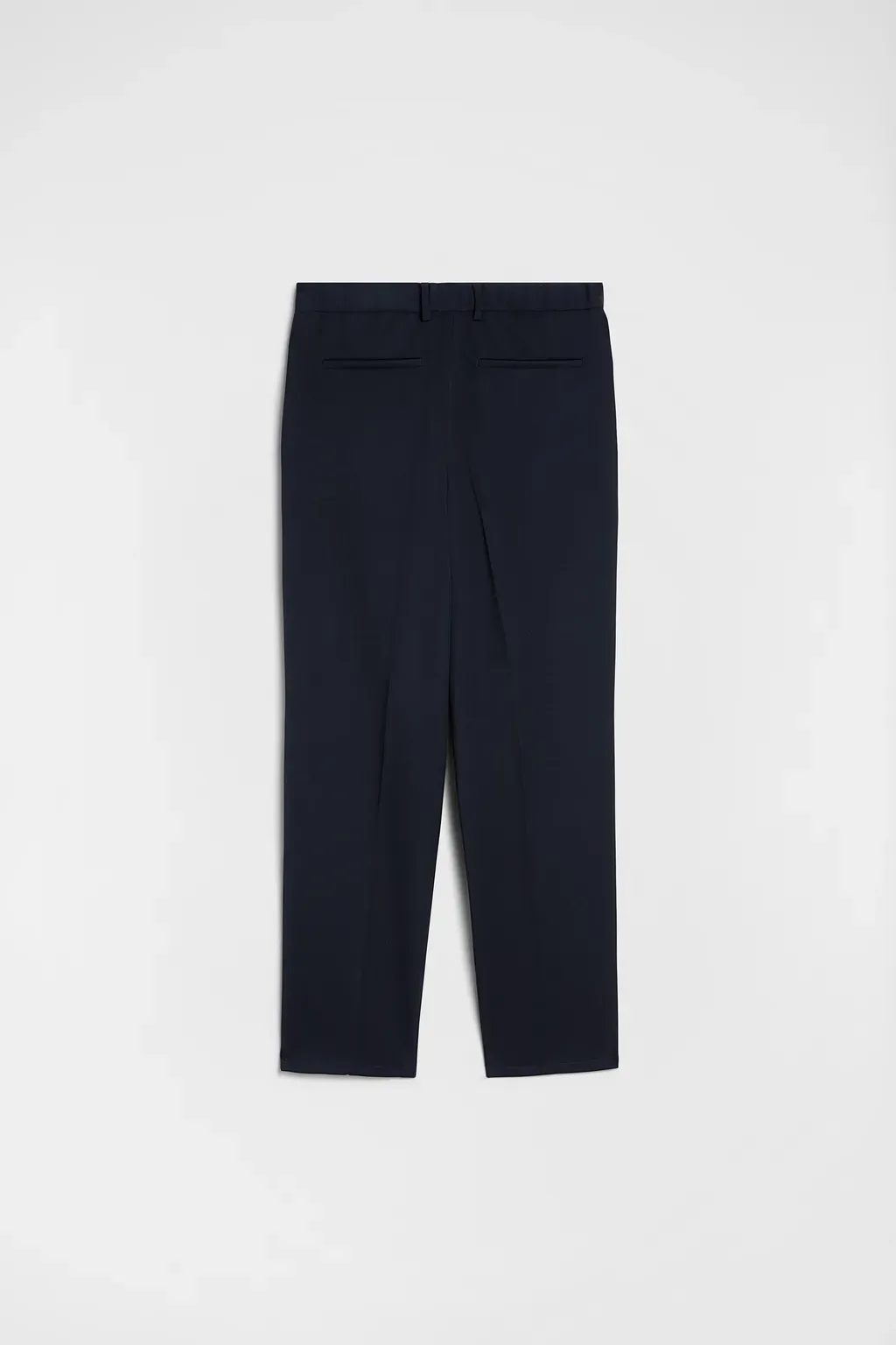 Wool Gabardine Tapered Trousers