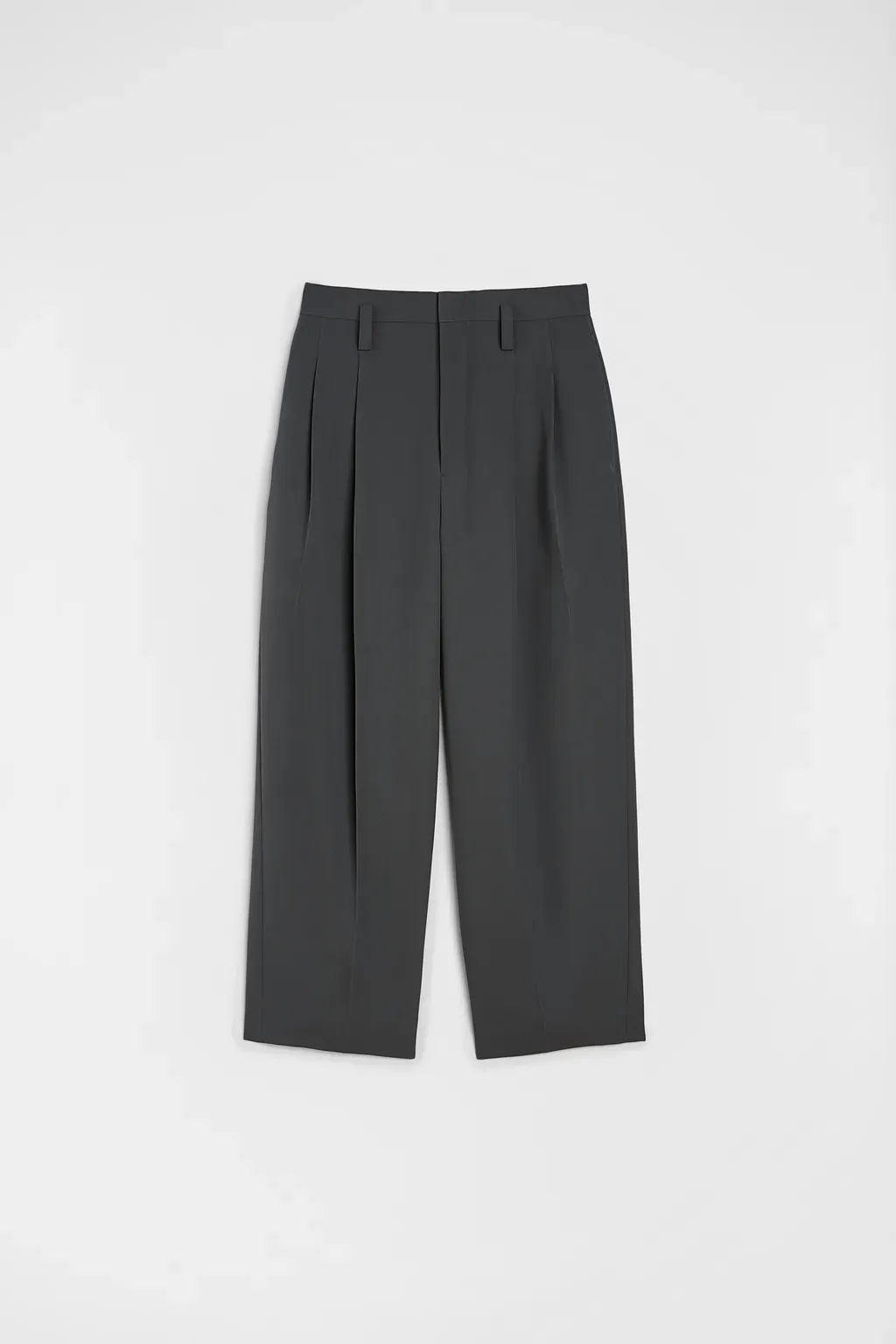Wool Gabardine Tapered Trousers
