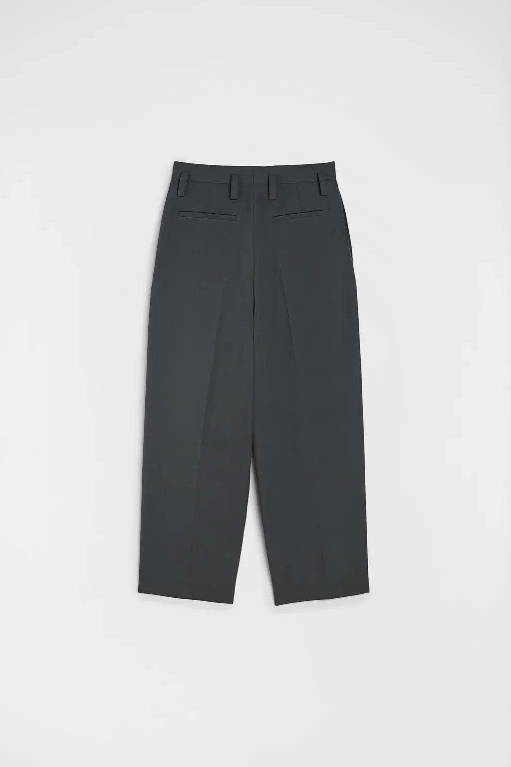 Wool Gabardine Tapered Trousers