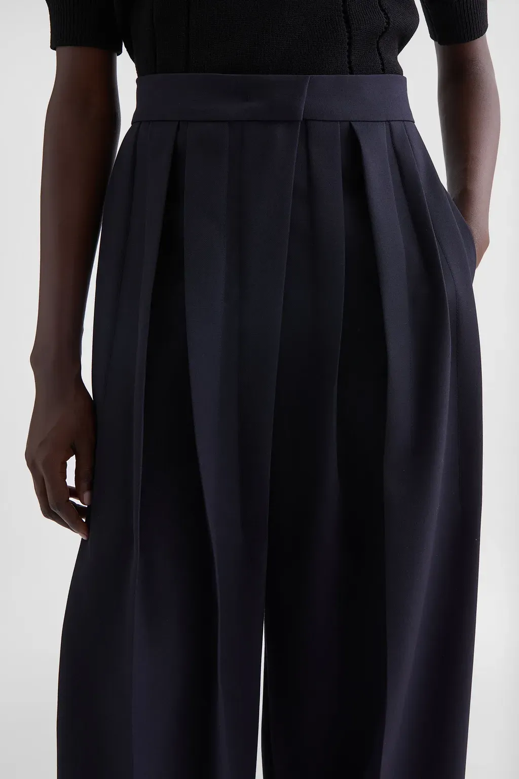 Wool Gabardine Trousers