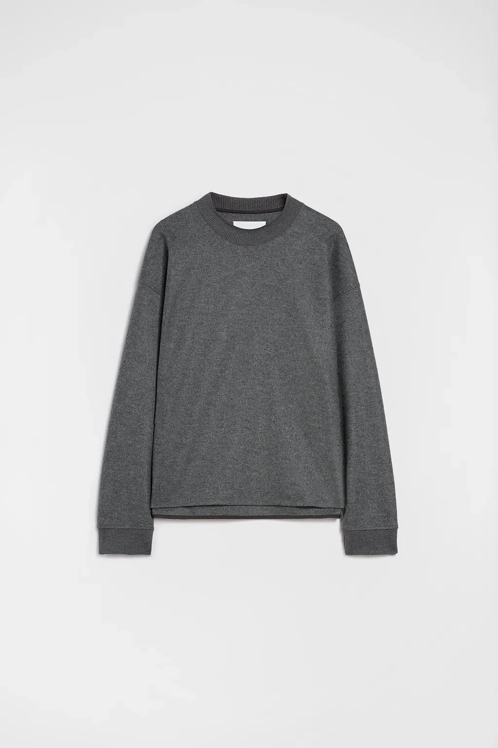 Wool Melton Crew-Neck Sweatshirt
