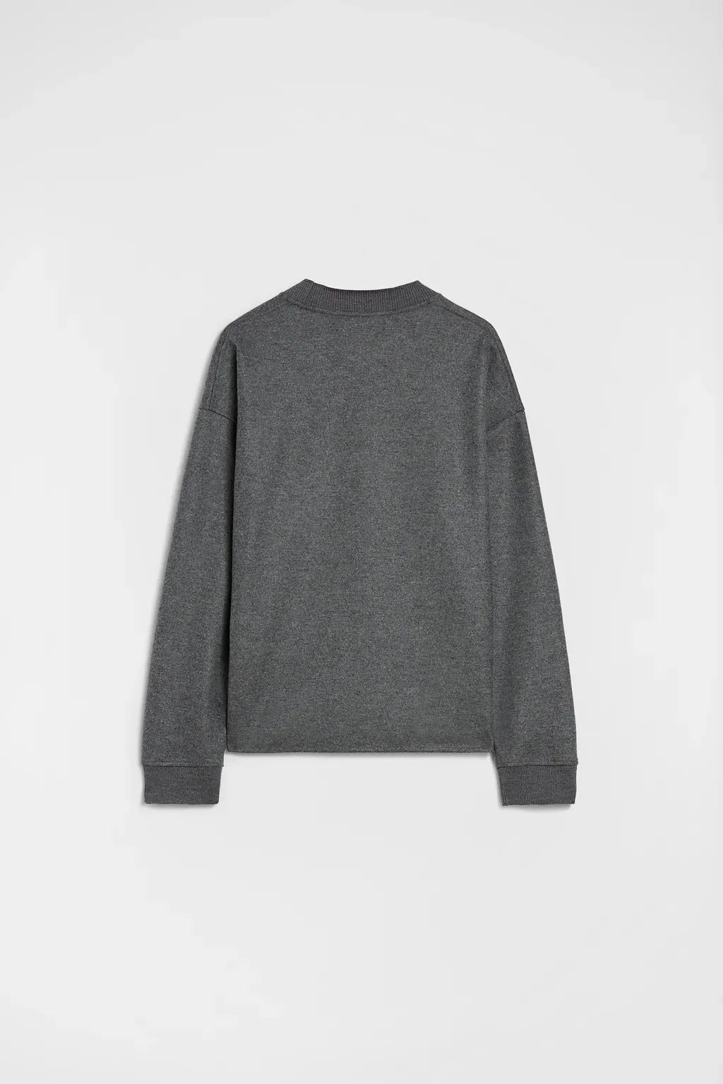 Wool Melton Crew-Neck Sweatshirt