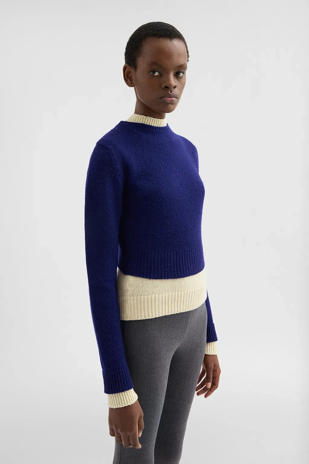 Wool Mock-Neck Sweater