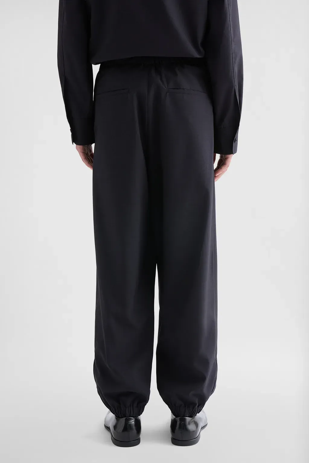Wool Poplin Trousers