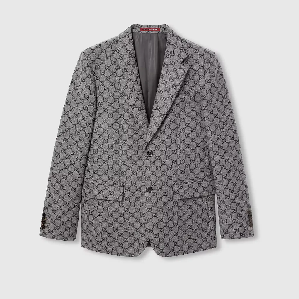 Gg Wool Flannel Jacket