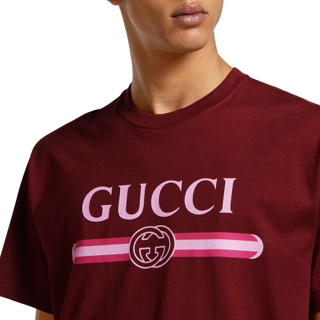Cotton Jersey T-Shirt With Print