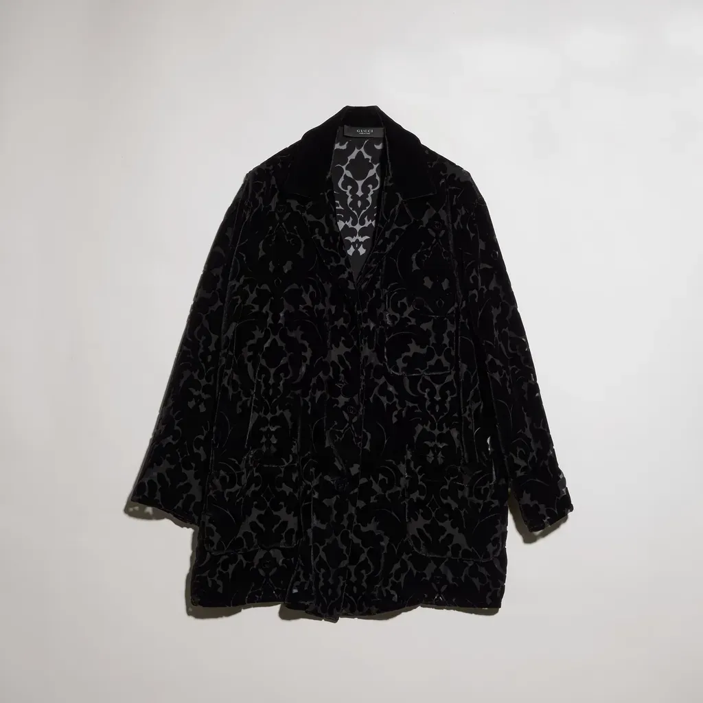 Floral Devoré Velour Shirt