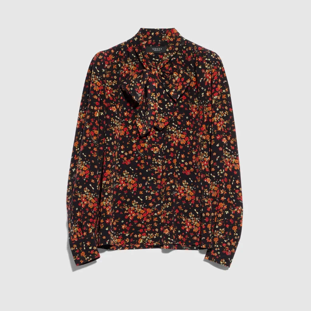 Printed Silk Shirt