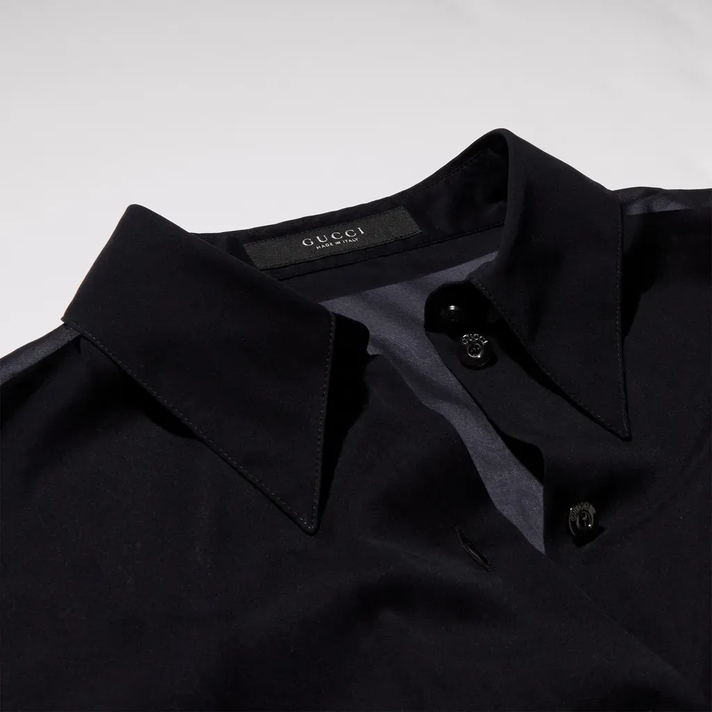 Silk Stretch Chiffon Shirt
