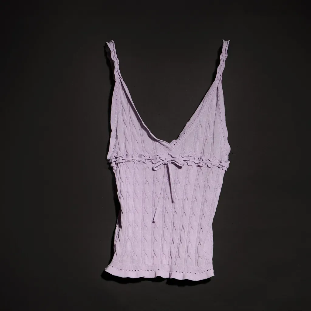 Braided Cotton Blend Top