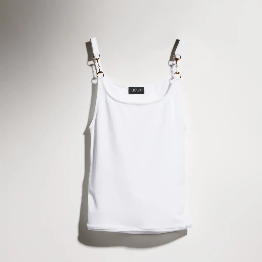 Viscose CrÊPe Jersey Top With Horsebit