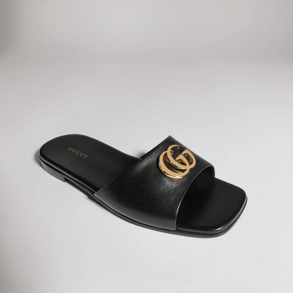 Slide Sandal With Double G