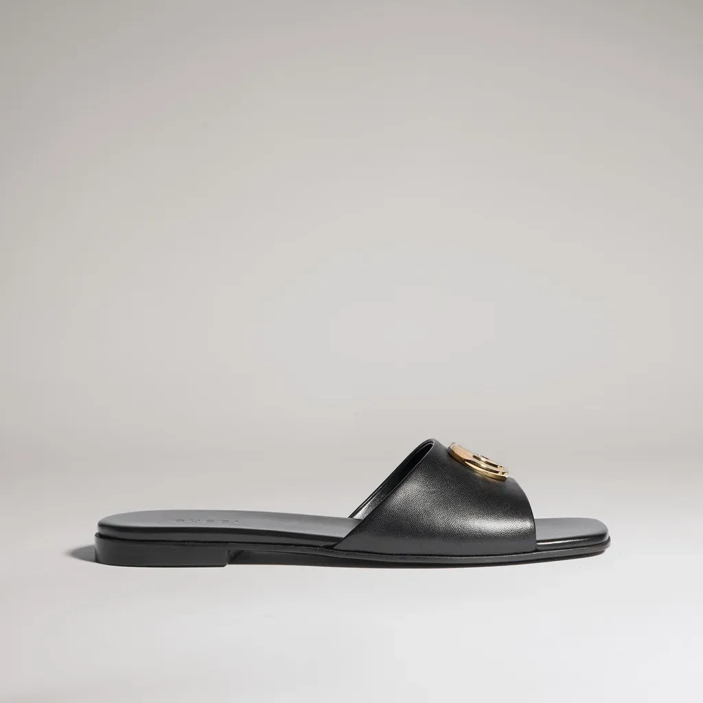 Slide Sandal With Double G