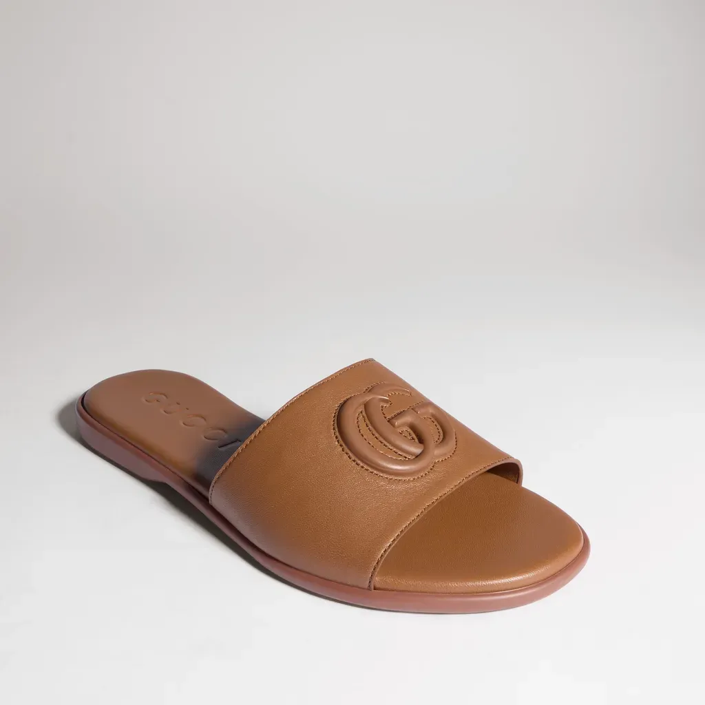 Slide Sandal With Double G
