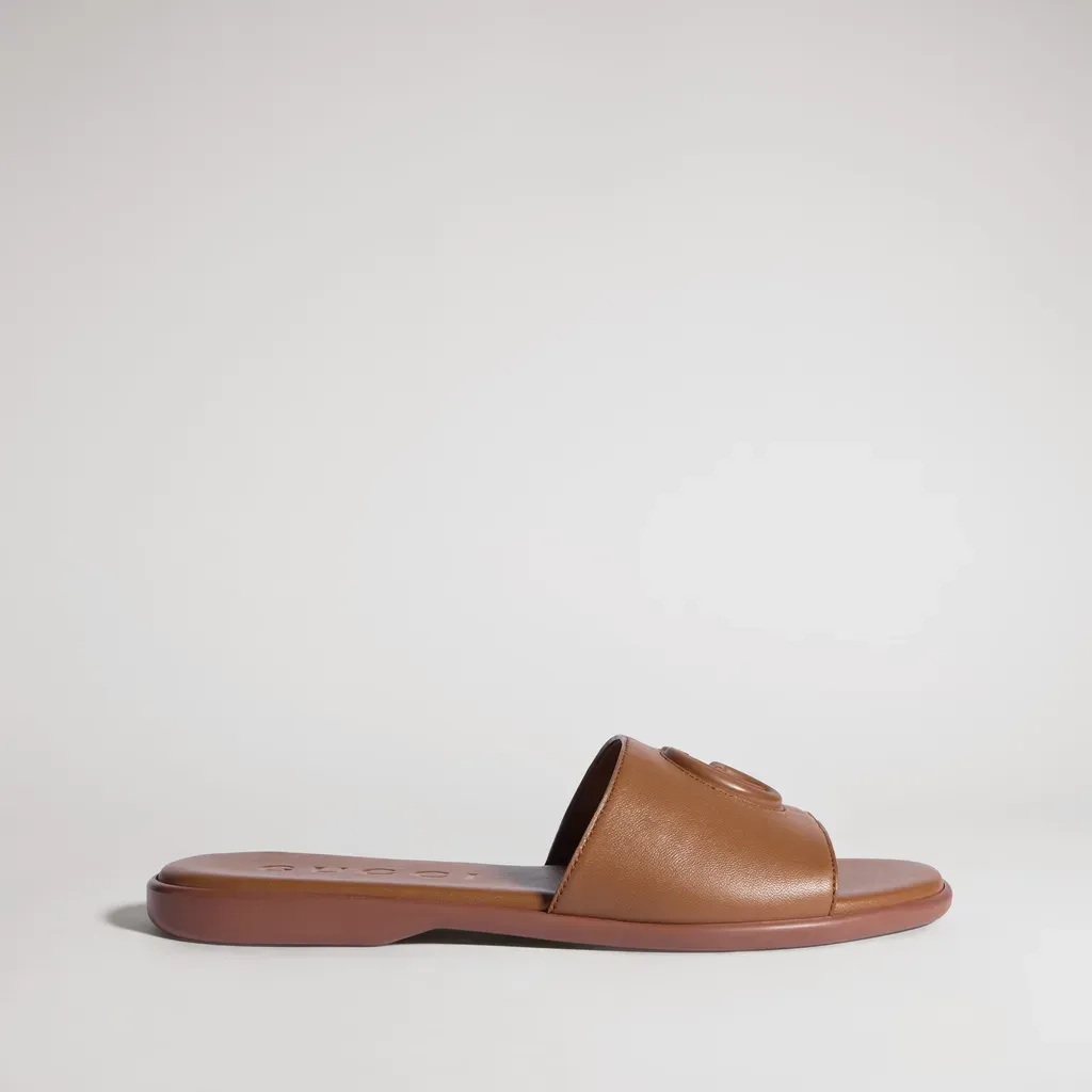 Slide Sandal With Double G