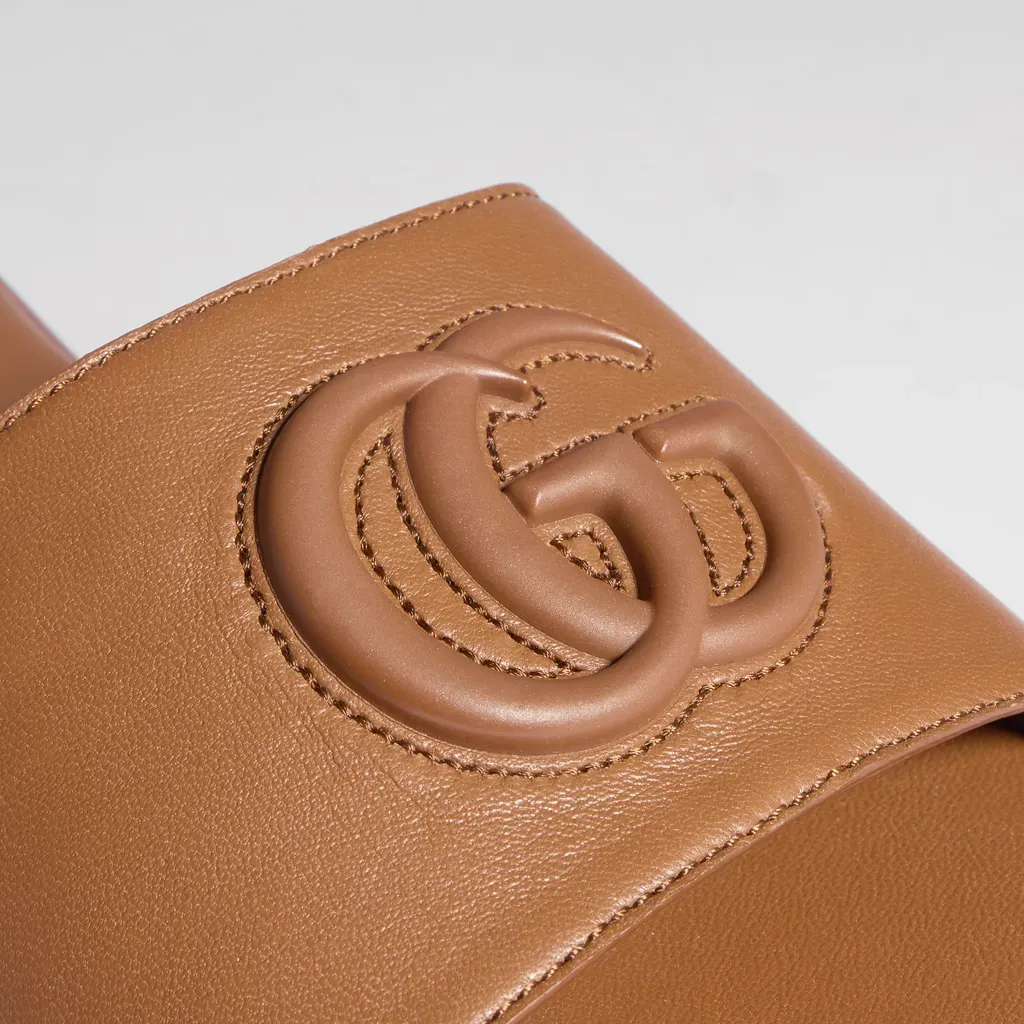 Slide Sandal With Double G