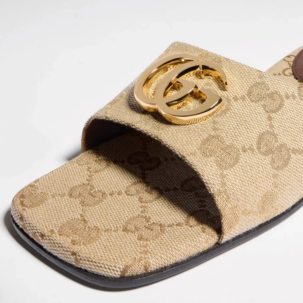 Slide Sandal With Double G