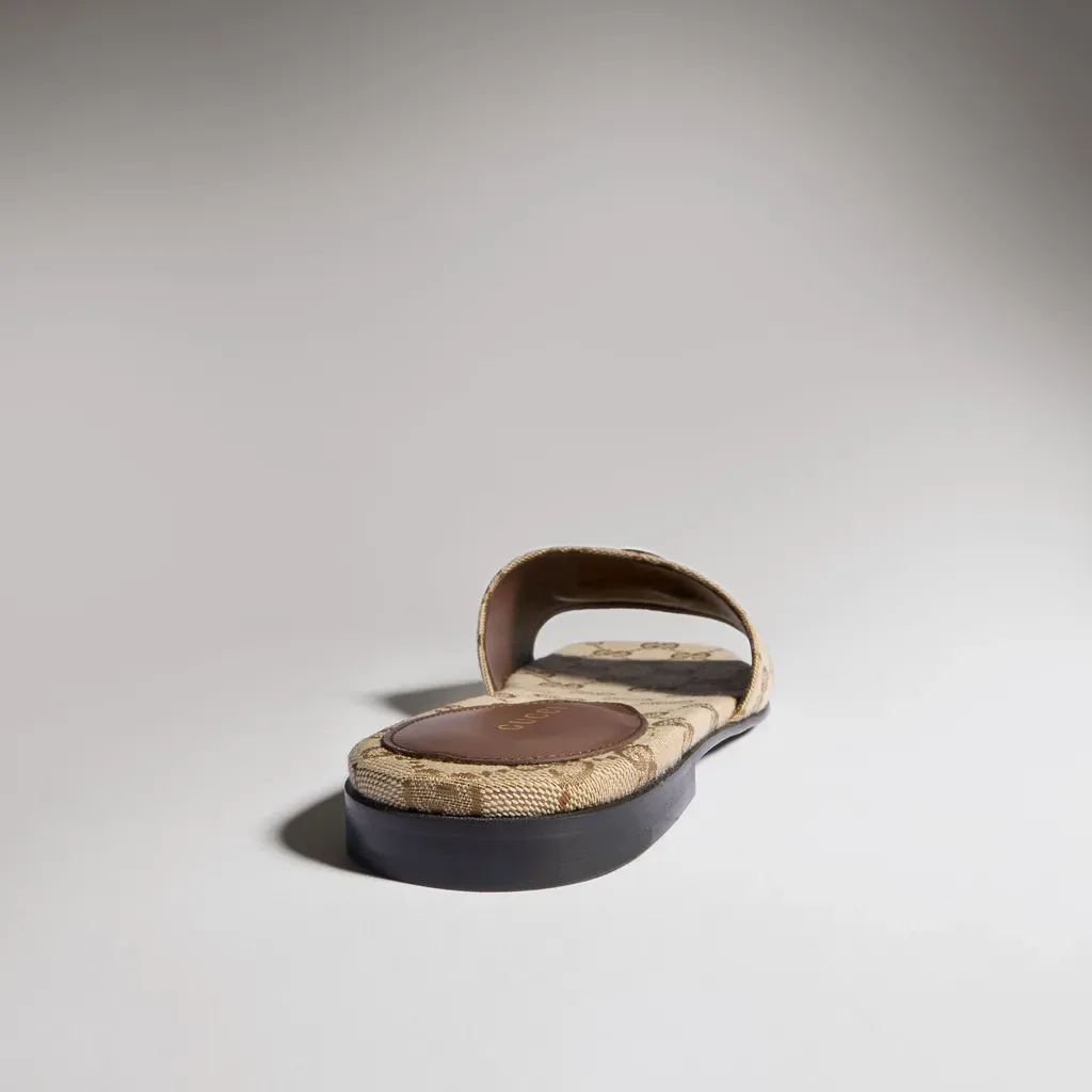Slide Sandal With Double G