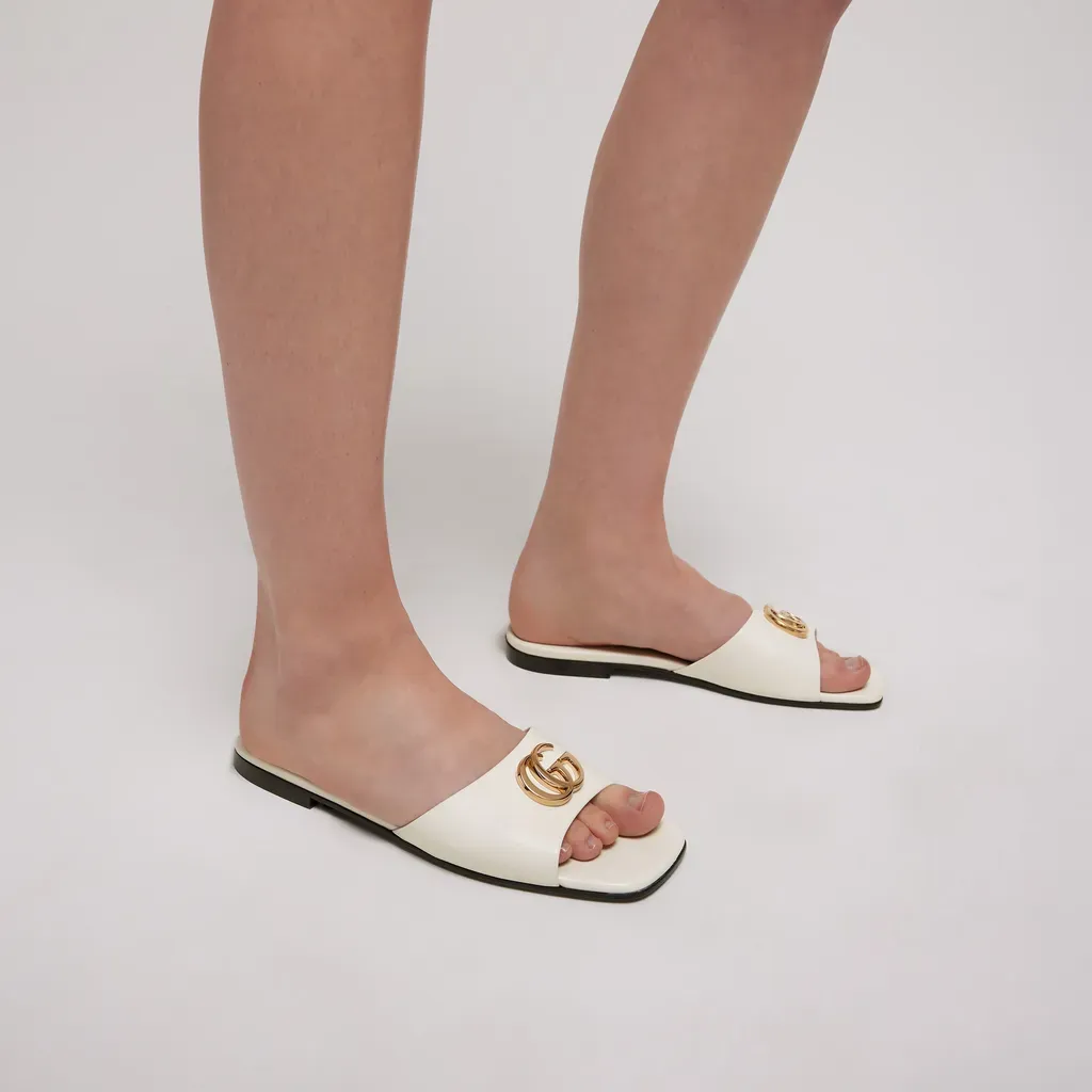 Slide Sandal With Double G
