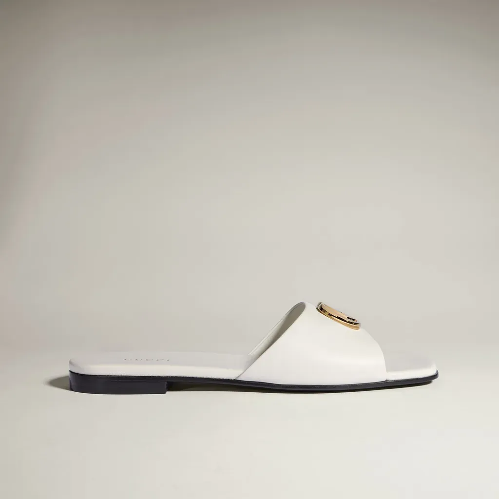 Slide Sandal With Double G