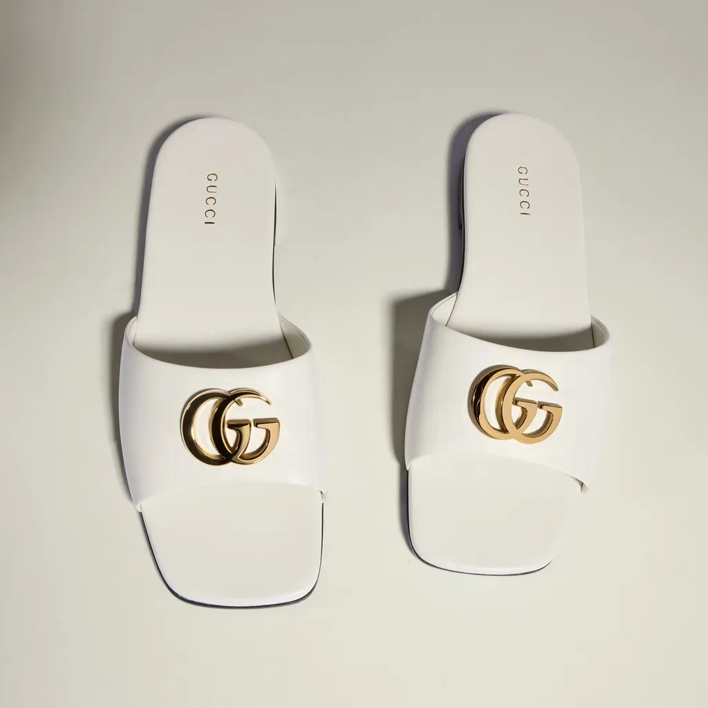 Slide Sandal With Double G