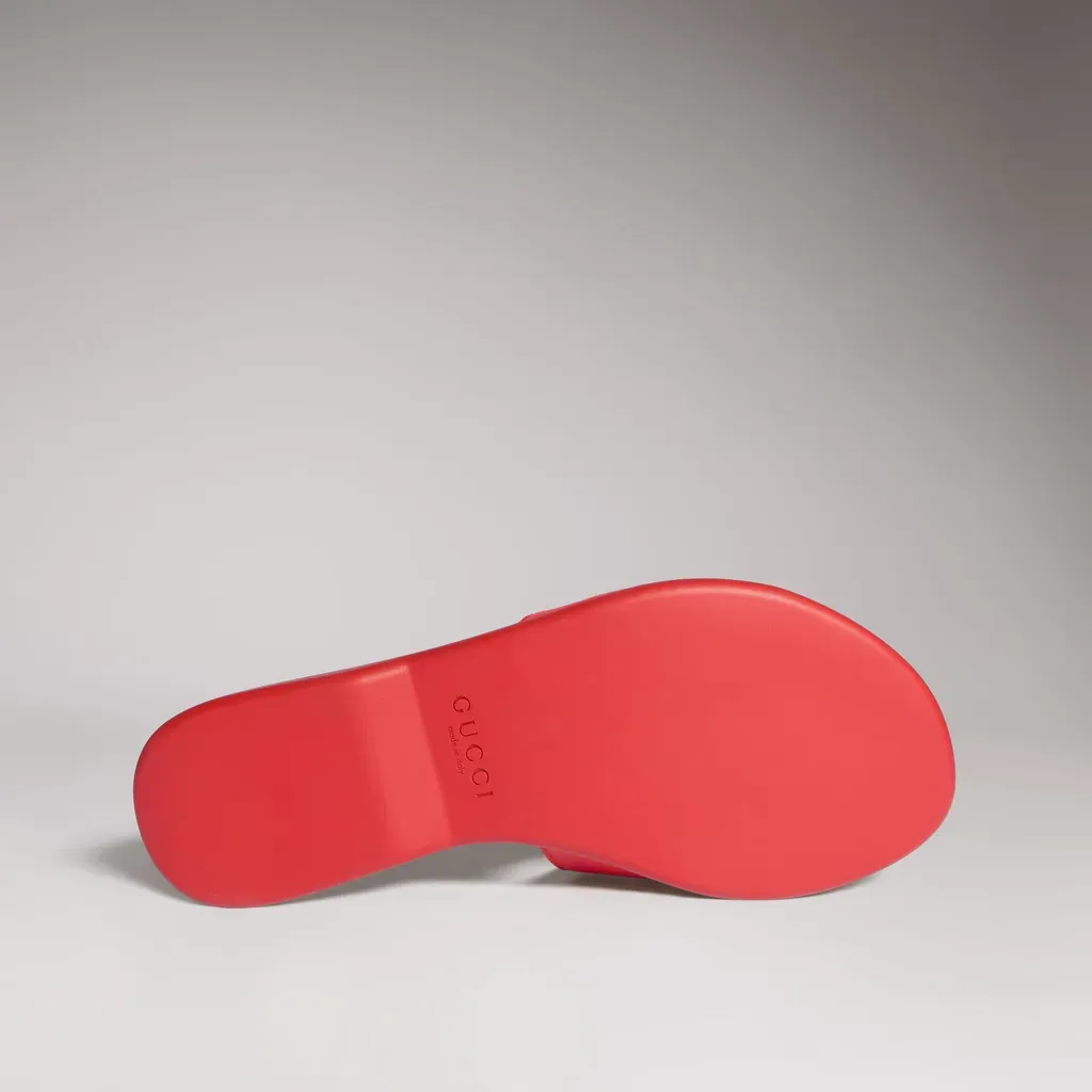 Slide Sandal With Double G