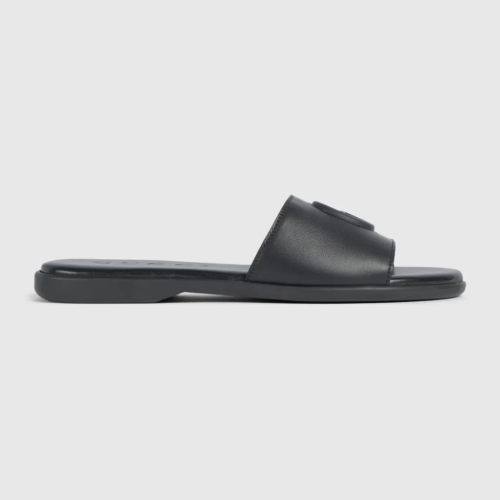 Slide Sandal With Double G