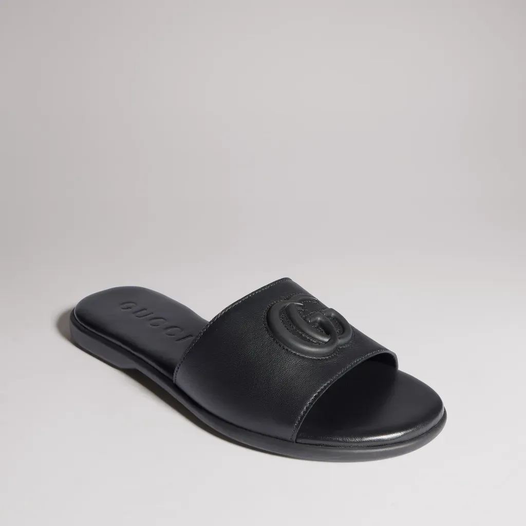 Slide Sandal With Double G