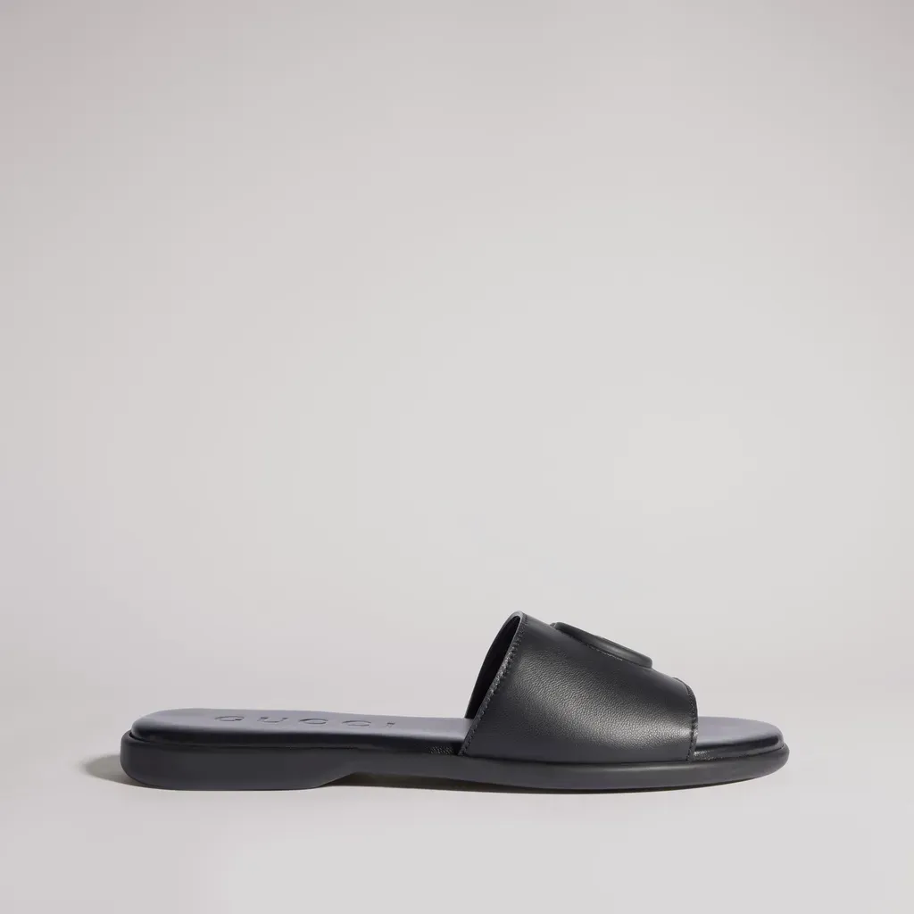 Slide Sandal With Double G