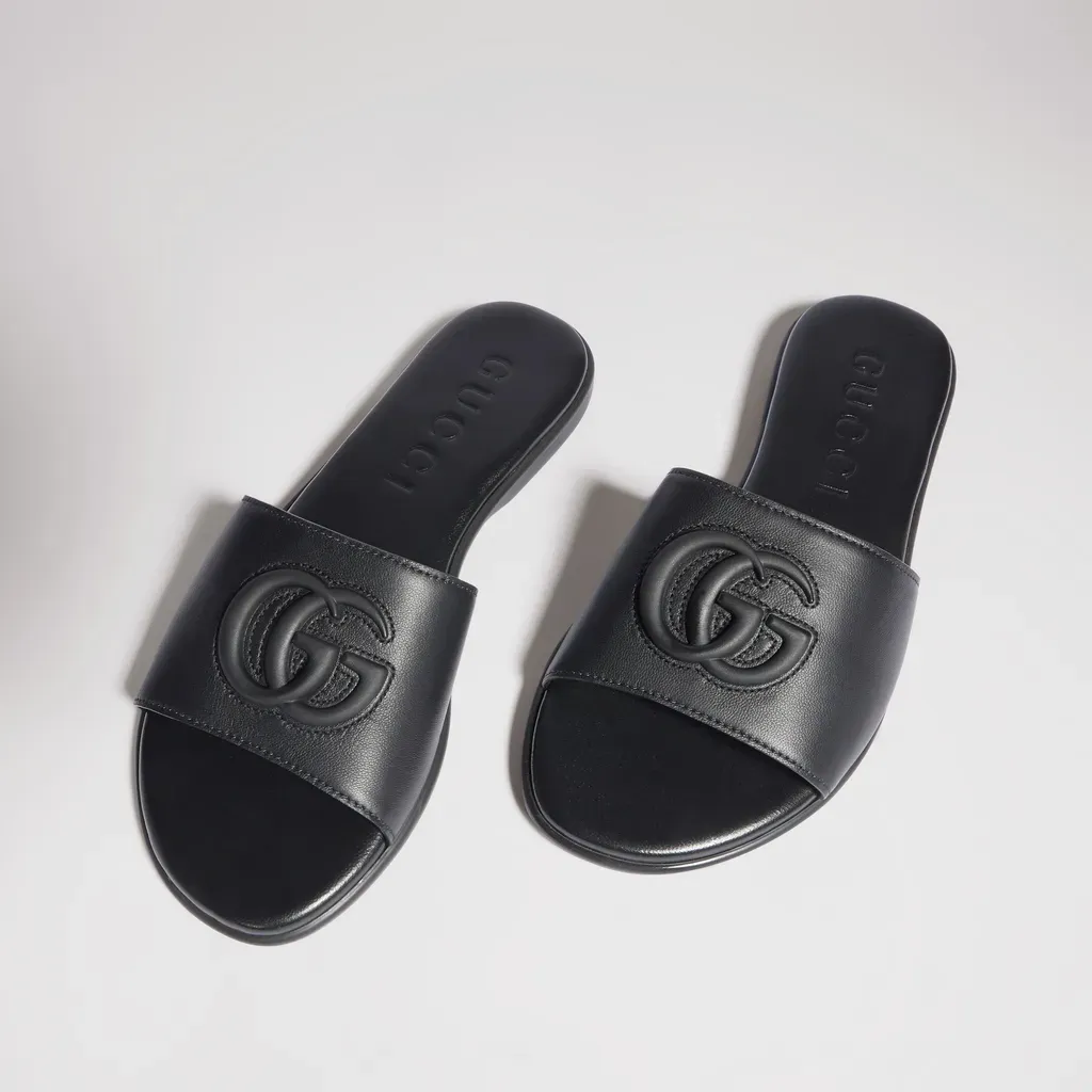 Slide Sandal With Double G