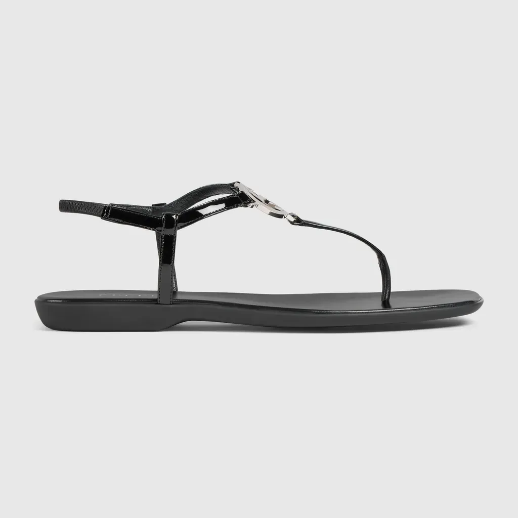 Thong Sandal With Interlocking G