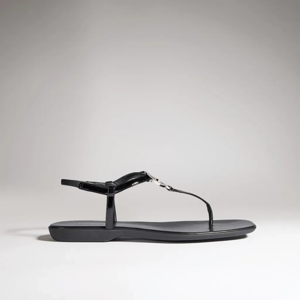 Thong Sandal With Interlocking G