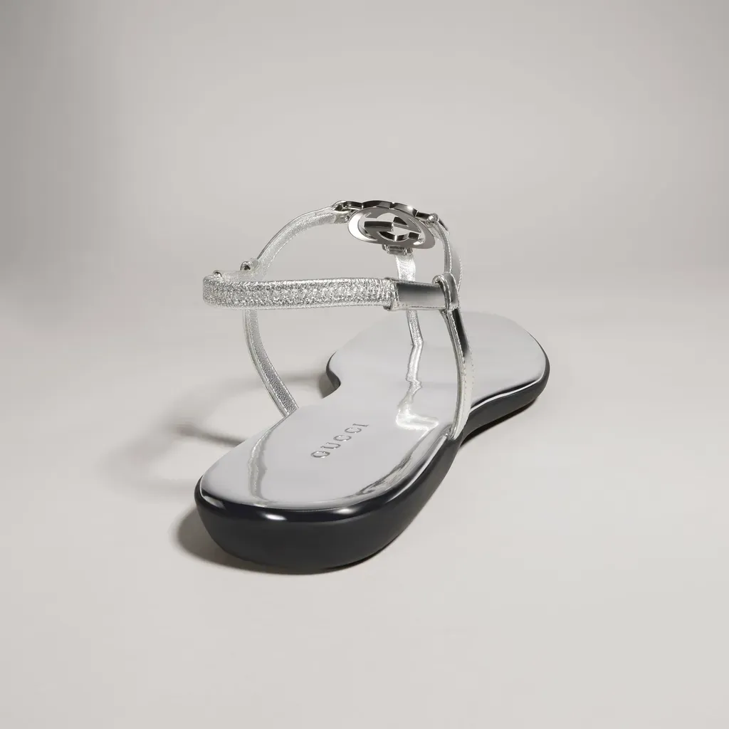 Thong Sandal With Interlocking G