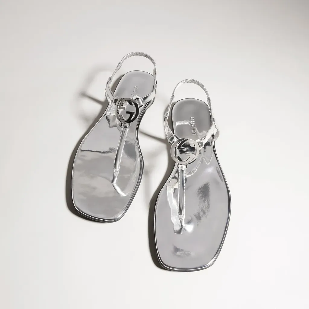 Thong Sandal With Interlocking G