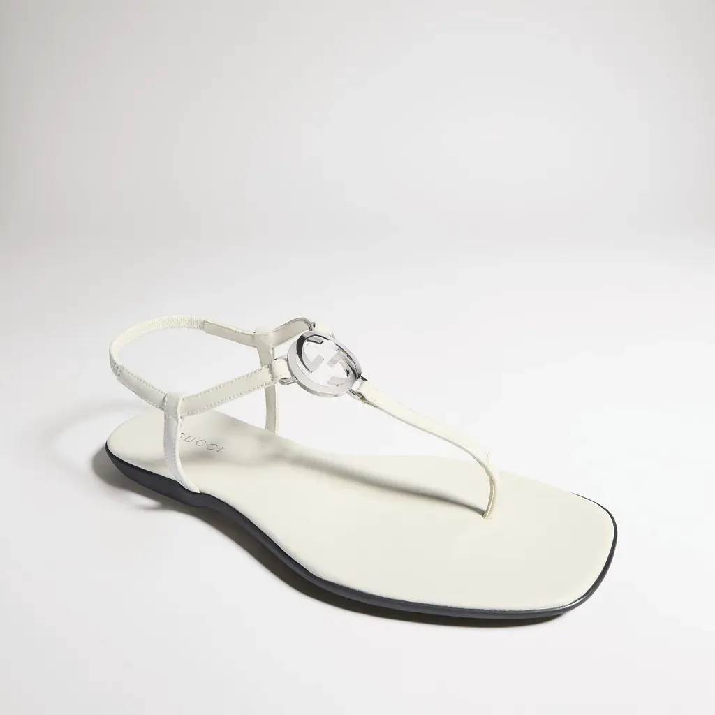 Thong Sandal With Interlocking G