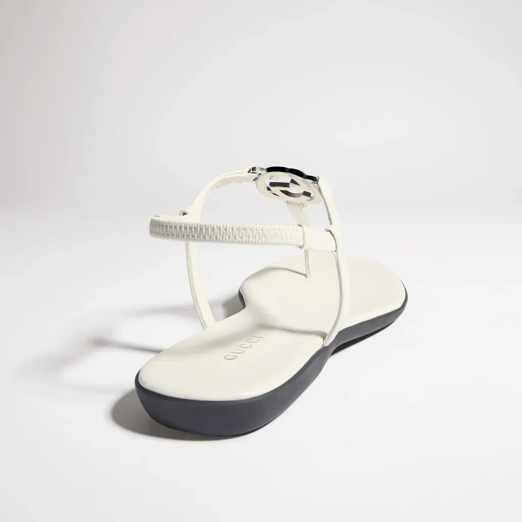Thong Sandal With Interlocking G