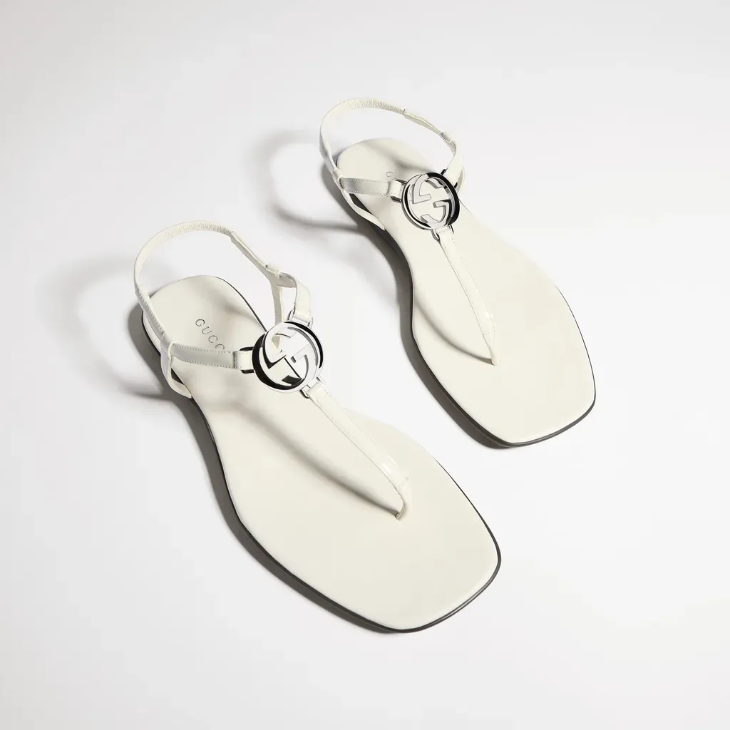 Thong Sandal With Interlocking G