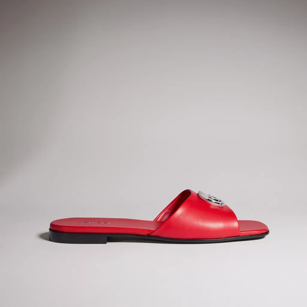 Slide Sandal With Double G