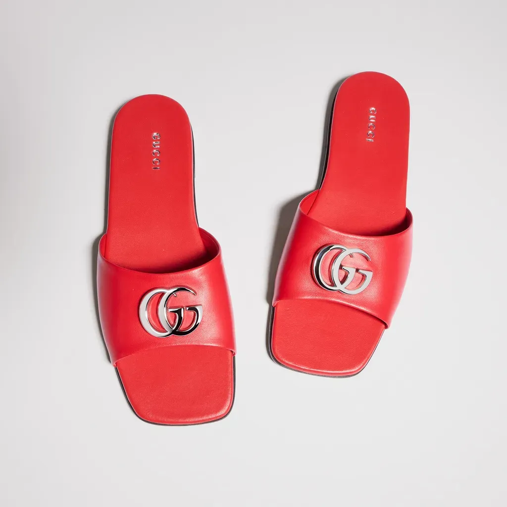 Slide Sandal With Double G
