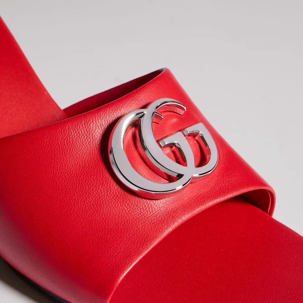 Slide Sandal With Double G