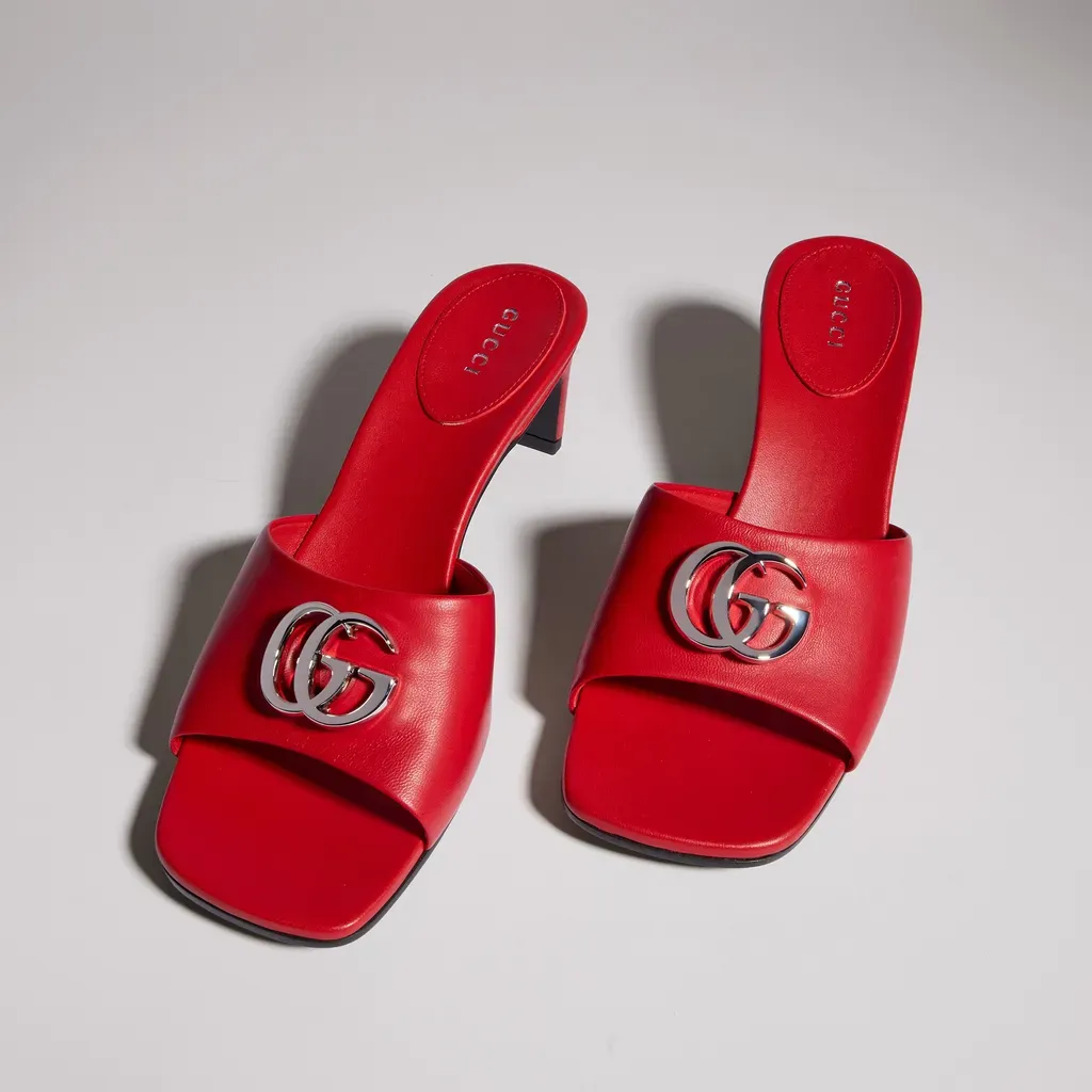 Slide Sandal With Double G