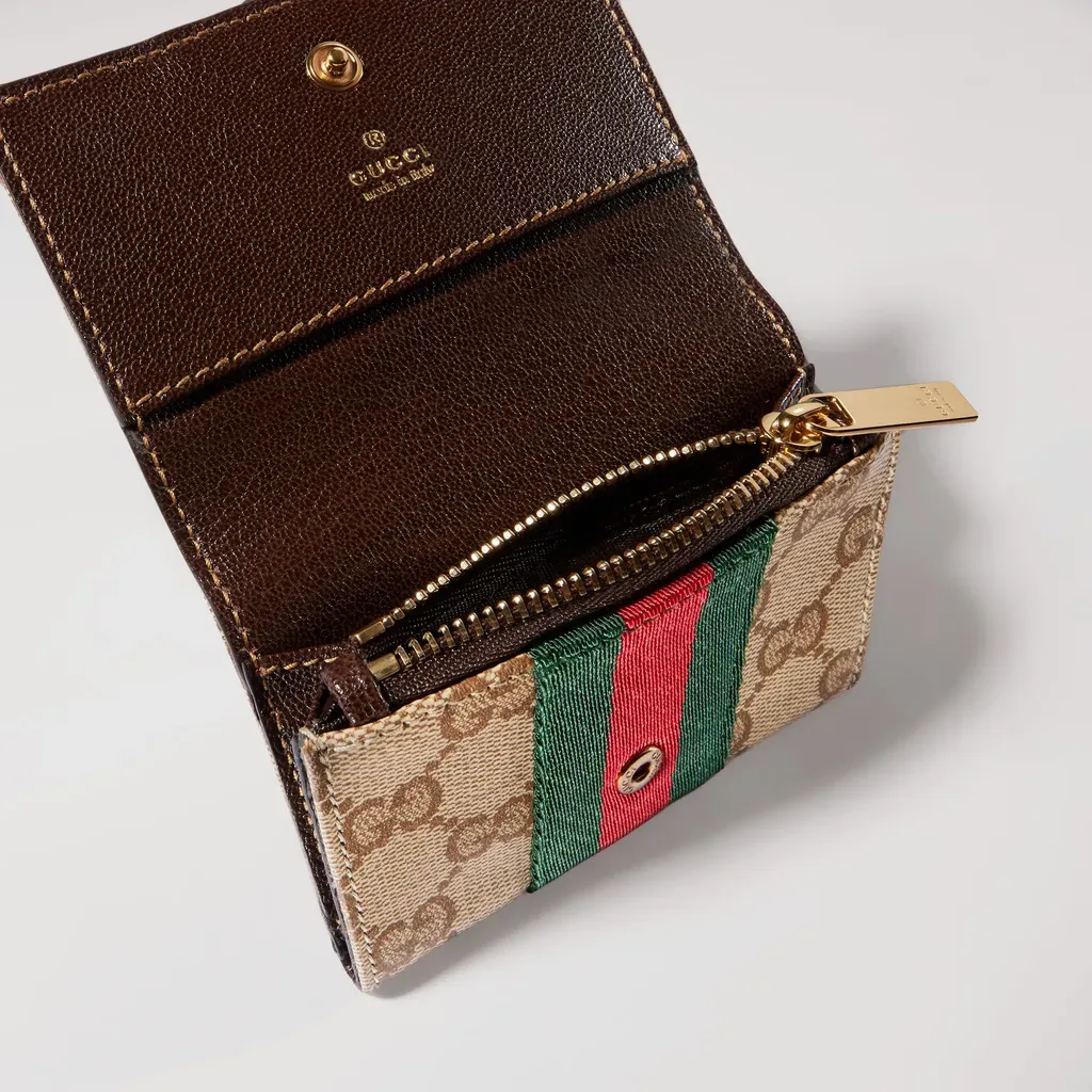 Bi-Fold Card Case With Web