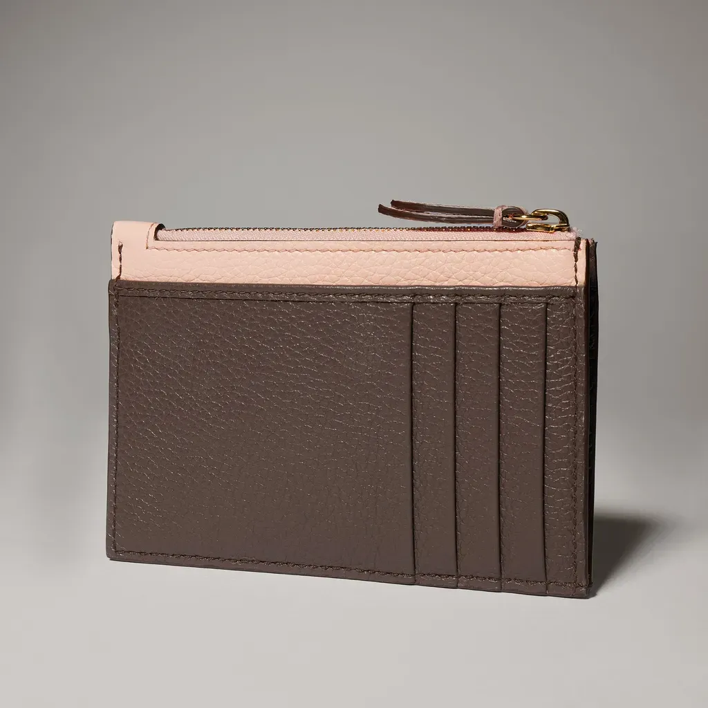 Bi-Color Gg Marmont Zip Key Pouch
