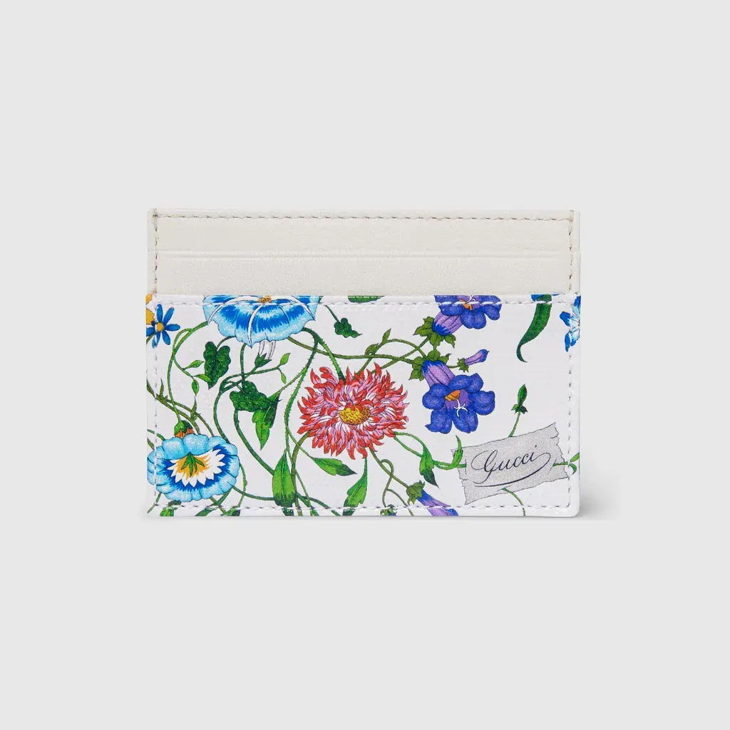 Flora-Motif Card Case