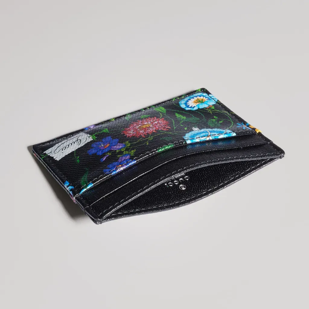 Flora-Motif Card Case
